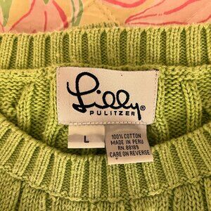Lilly Pulitzer Cable Sweater Size L